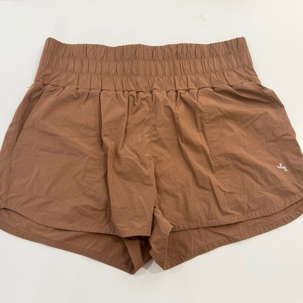 JoyLab High Rise Athletic Shorts Size Large Chestnut